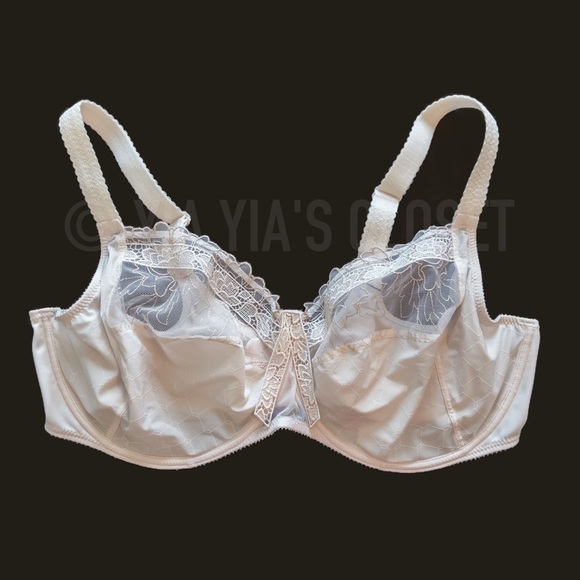 Empreinte 46D Lucy 07116 Full-Cup Unpadded Underwire French Lace Bra in Blush - Picture 3 of 16